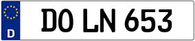 Trailer License Plate